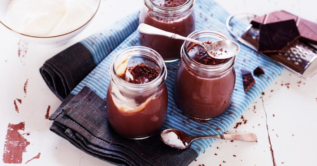 Chocolade avocado pudding